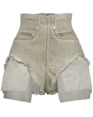 Rick Owens Denim Shorts - Grey