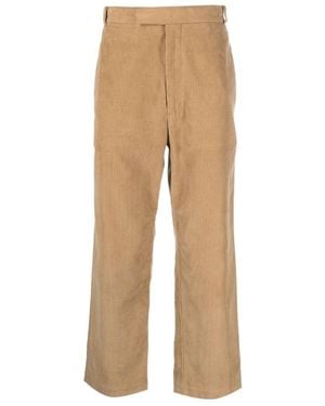 Thom Browne Corduroy Straight-Leg Pants - Natural