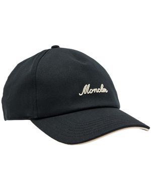 Moncler Logo-Embroidered Cotton Cap - Multicolour