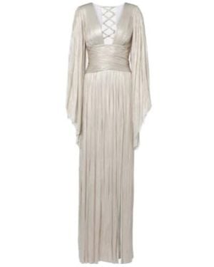 Maria Lucia Hohan Draped Silk Gown - White
