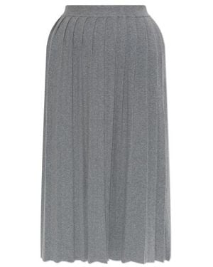 Lisa Yang Pleated Midi Skirt - Gray