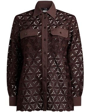 Weekend by Maxmara Lace Shirts Blouses - Brown
