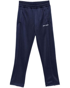 Palm Angels Elastic-Waist Athletic Pants - Blue