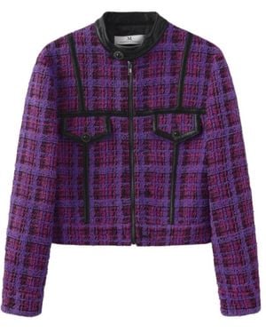 Marissa Chiara Zip-Up Jacket - Purple