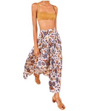 Ulla Johnson Alexi Midi Skirt - Red