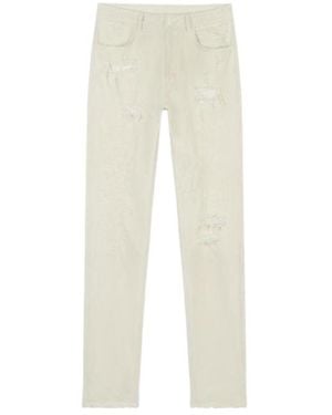 Givenchy Destroyed Slim-Fit Jeans - Natural