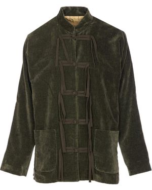 Uma Wang Long Sleeve Casual Jacket - Green