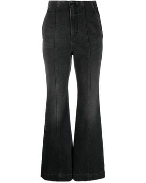Ambush High-Waisted Flared Jeans - Black