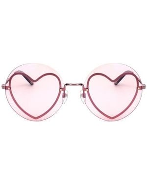 Marc Jacobs Eyewear Heart Frame Sunglasses - Pink