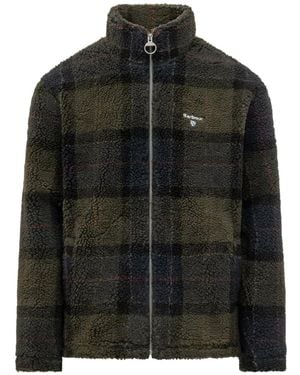 Barbour Tartan Sherpa Fleece - Black