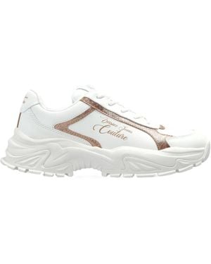 Versace Jeans Couture Couture Logo Printed Low-Top Trainers - White