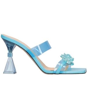 Mach & Mach Bow And High Sandals - Blue