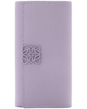 Loewe Anagram Key Case - Purple