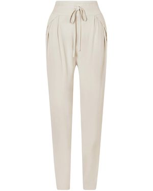 Sharon Wauchob Silk-Blend Straight-Leg Trousers - Natural
