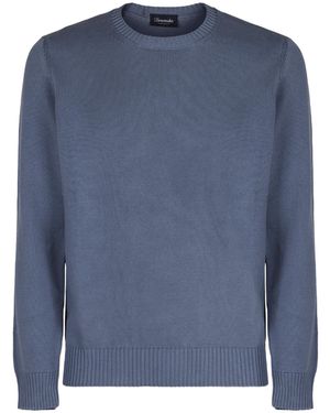 Drumohr Crew Neck Jumper - Blue