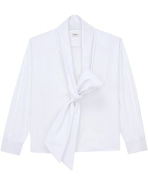 Saint Laurent Lavallière Oversized Shirt - White