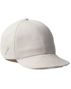 Prada Denim Baseball Cap - White