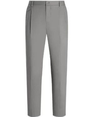 Dolce & Gabbana Pleated Tailored Pants - Gray