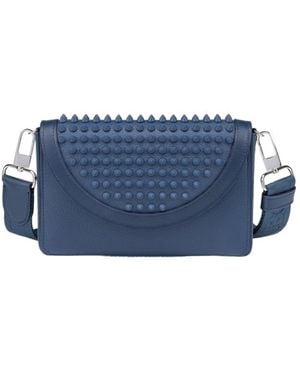 Christian Louboutin Explorafunk Stud Detailed Wallet - Blue