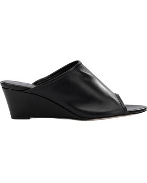 Aeyde Suzanne Wedge Sandals - Black