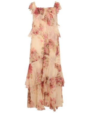 Celine Patterned Dress - Pink