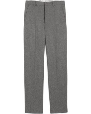 Ami Paris Wide Leg Trousers - Grey