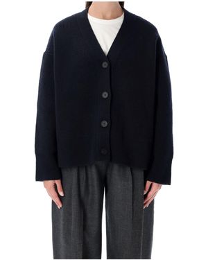 Studio Nicholson Whitt Ribbed Knit Cardigan - Blue