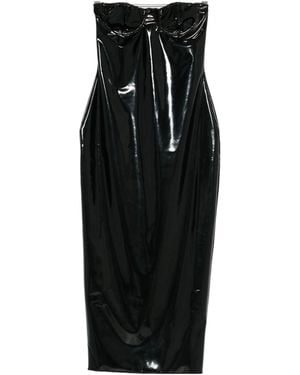 Oséree Strapless Midi Dress - Black