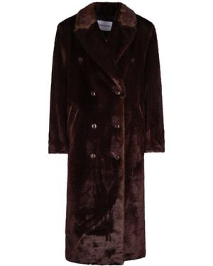 Stand Studio Buttoned Coat - Black