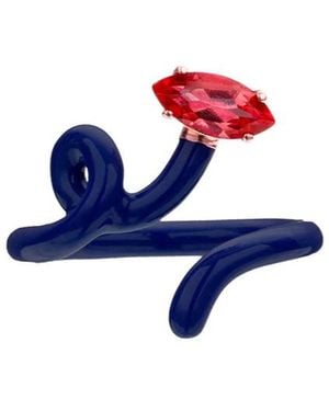 Bea Bongiasca Baby Vine Ring - Blue