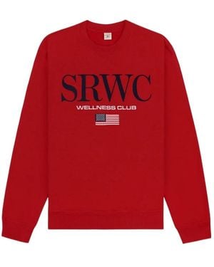 Sporty & Rich Embroidered Crew-Neck Sweatshirt