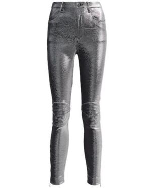 Area Metallic Casual Trousers - Grey