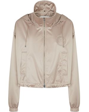 ブルゾン FENDI SS25 HOODED CROPPED BOMBER (FAN198AT8H F1RX9) Fendi Cropped Windbreaker in Blue | Lyst