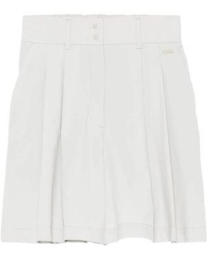 Herno Elasticated Waistband Tailored Shorts - White