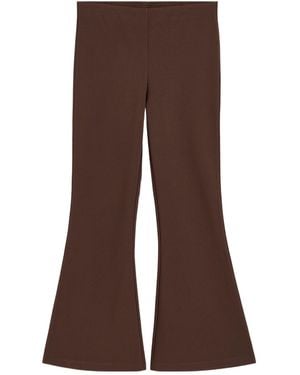 By Malene Birger Vilanna Flared High-Waist Pants - Brown