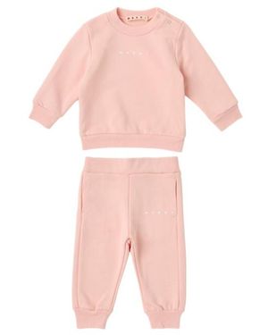 Marni Cotton Sweatshirt Sweatpants - Pink