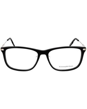 ZEGNA Rectangle Frame Glasses - White