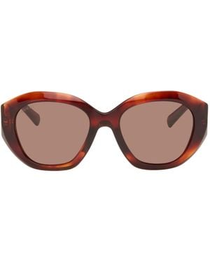 Gucci Geometric-Frame Sunglasses - Pink
