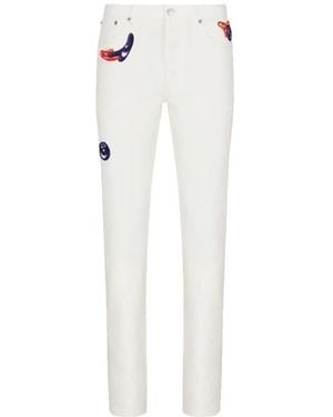 Dior Logo Jeans - White