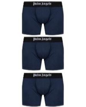 Palm Angels Boxer Brief Set - Blue