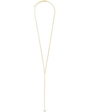 TOTEME Drop-Pendant Necklace - White