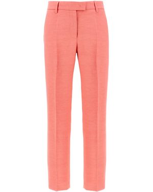 Alberto Biani Pleated Straight-Leg Pants - Pink