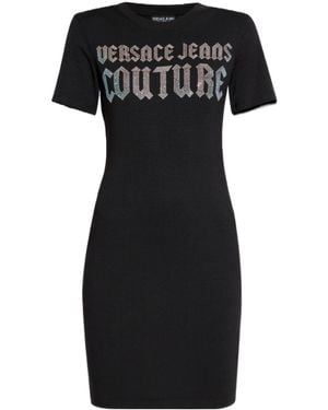 Versace Jeans Couture Couture Logo Midi Dress - Black