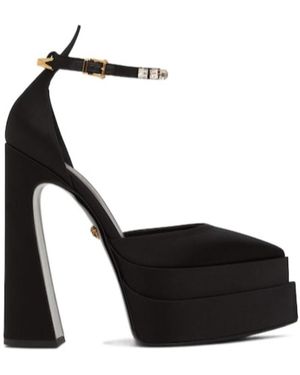 Versace Logo High Heels - Black
