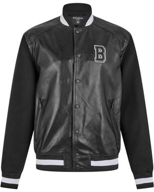 Balmain Logo Varsity Sn53 - Gray