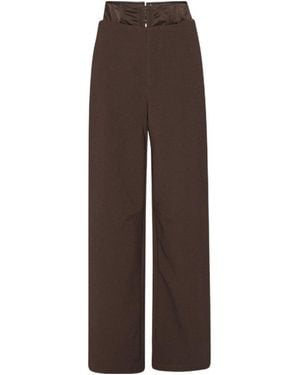 ROTATE BIRGER CHRISTENSEN Corset Suiting Trousers - Brown