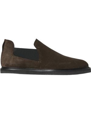 The Row Parker Slip On Shoe - Black