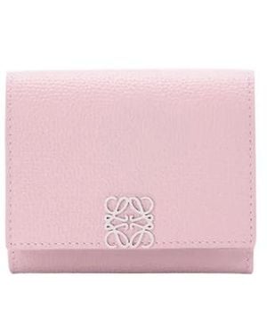 Loewe Anagram Trifold Wallet - Pink