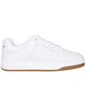 Saint Laurent Sl/61 Lace-Up Trainers - White