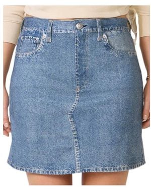 Rag & Bone Miramar Ponte Mini Skirt - Blue